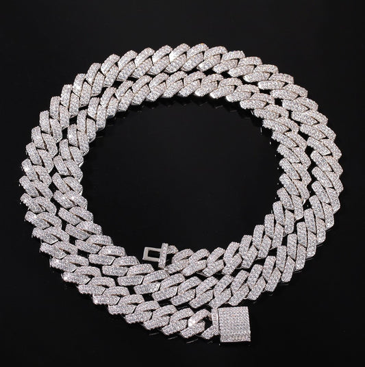 Iced Cuban Chain 14mm - Silver
