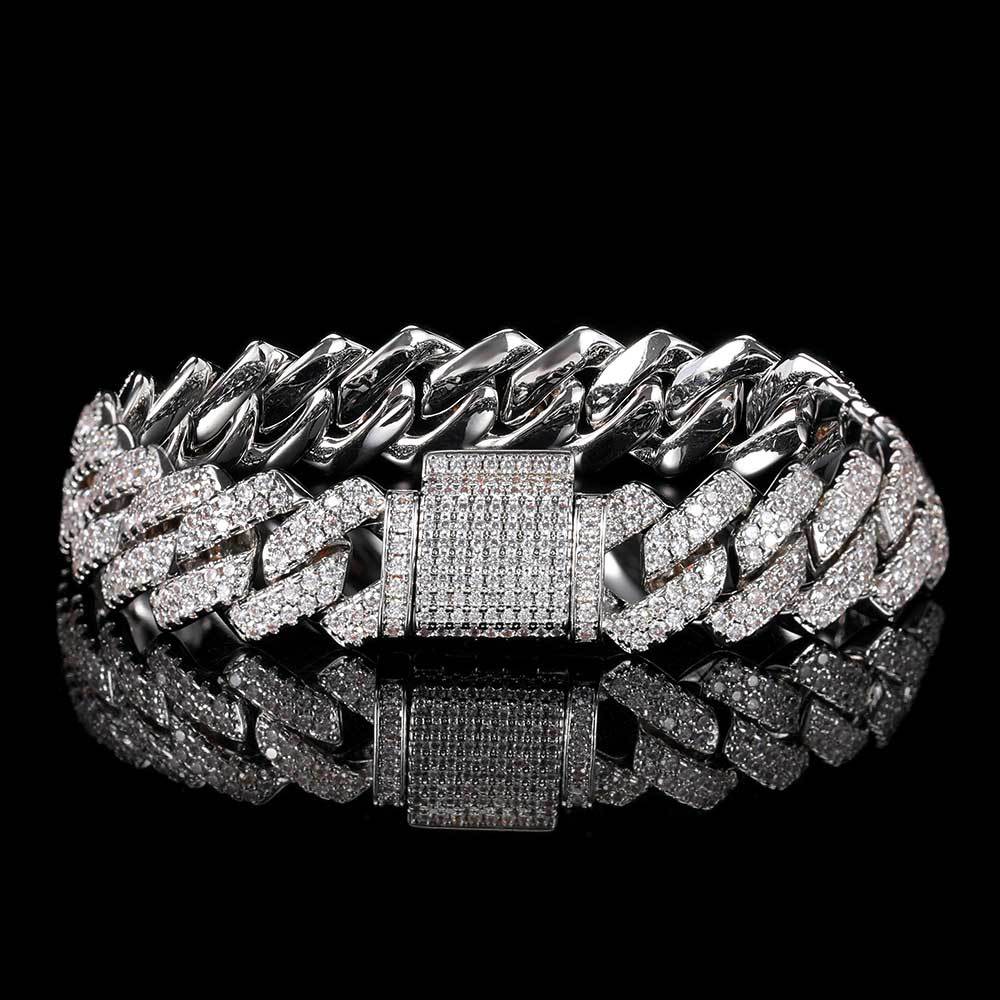Unisex Iced Out Cuban Link Bracelet